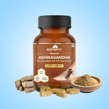 NATURAL ASHWAGANDHA CAPSULE 500mg (with 5% Withanolides) | Reduces Stress & Anxiety | 100% Natural, Certified Organic Herbs