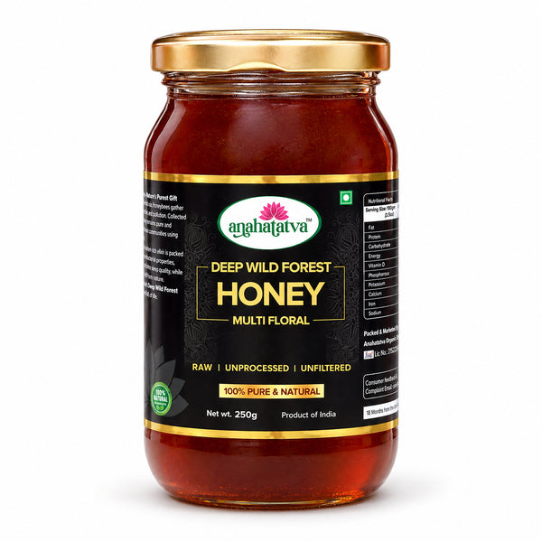 Anahatatva Deep Wild Forest Honey 250g jar