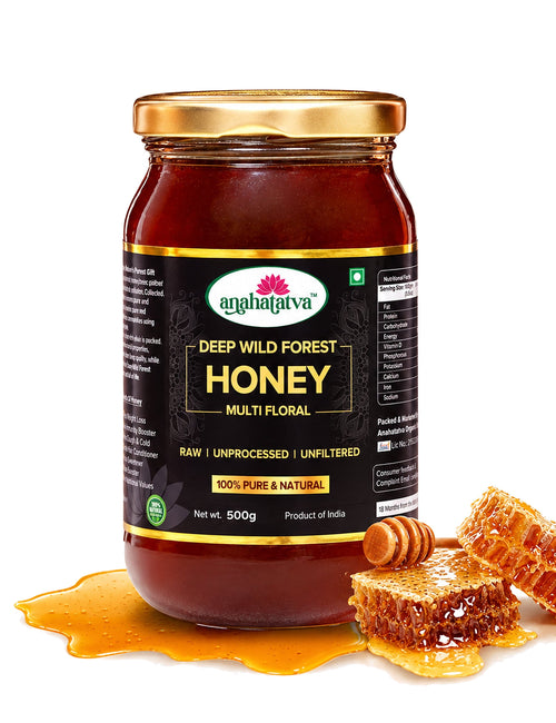 Anahatatva Deep Wild Forest Honey 1kg jar