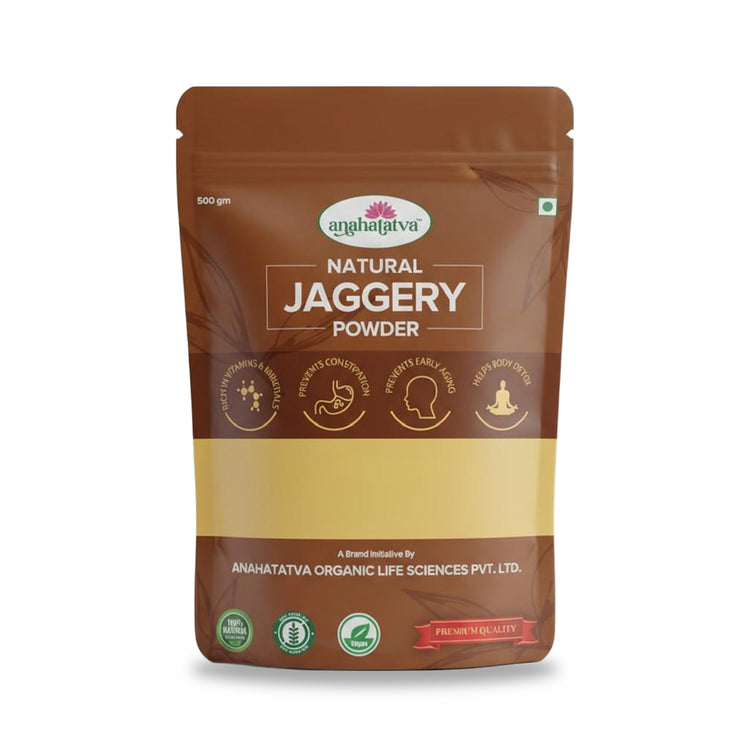 Anahatatva NATURAL JAGGERY POWDER 500gm- 100% Pure & Natural