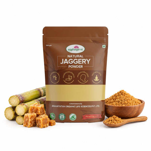 Anahatatva NATURAL JAGGERY POWDER 500gm- 100% Pure & Natural – with natural ingredients