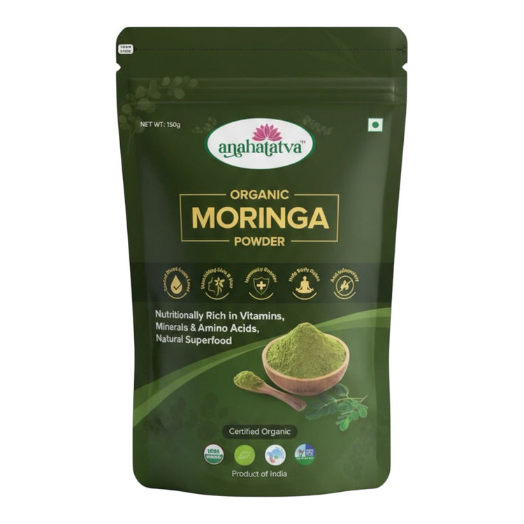 Anahatatva CERTIFIED ORGANIC MORINGA POWDER 150gm