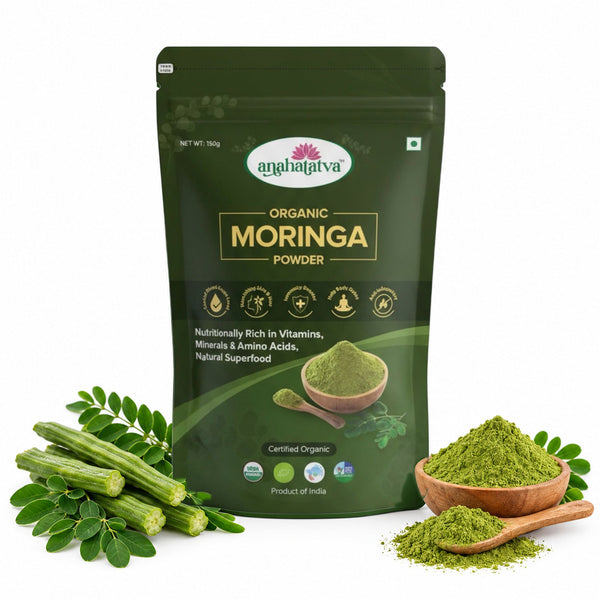 Anahatatva CERTIFIED ORGANIC MORINGA POWDER 150gm – with natural ingredients