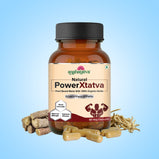 NATURAL POWERXTATVA CAPSULE 500mg | Build Strength & Stamina | Vigour & Vitality | 100% Natural, Made With Certified Organic Herbs