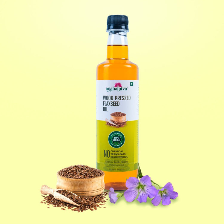 WOOD PRESSED FLAXSEED OIL | Rich Taste & Aroma | 100% Pure & Natural | Best Oil For Toppings