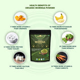 CERTIFIED ORGANIC MORINGA POWDER 150gm | Natural Superfood for Protein | Multi-Vitamin Powerhouse | USDA, EU, India Organic