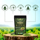CERTIFIED ORGANIC MORINGA POWDER 150gm | Natural Superfood for Protein | Multi-Vitamin Powerhouse | USDA, EU, India Organic