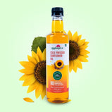 WOOD PRESSED SUNFLOWER OIL | Rich in Vitamin E | Promotes Good Heart Health | 100% Pure, Natural & Traditional