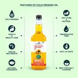 WOOD PRESSED SUNFLOWER OIL | Rich in Vitamin E | Promotes Good Heart Health | 100% Pure, Natural & Traditional